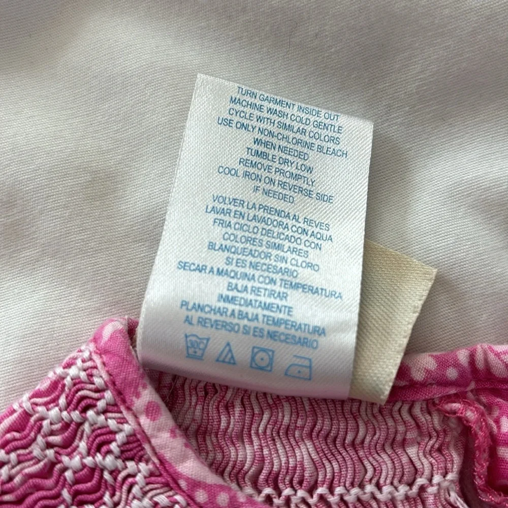 Marmellata Smocked Bohemian Print Pink Dress 4T - Picture 8 of 14